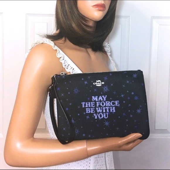 Coach Star Wars Large Wristlet Bag Pouch NWT - Picture 4 of 8
